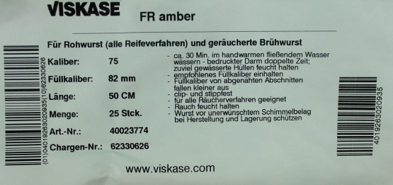 Walsroder FR amber 75/50 -1Bund(25Stück)